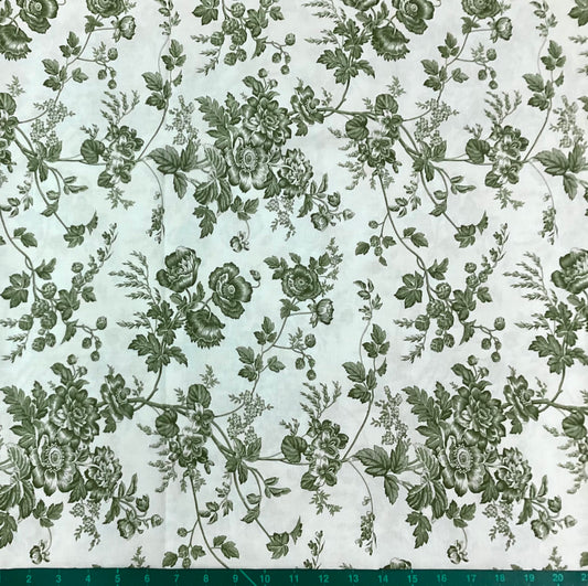 Fabric~ Meadow Greens M44360-32
