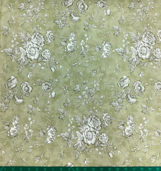 Fabric~ Meadow Greens M44360-38