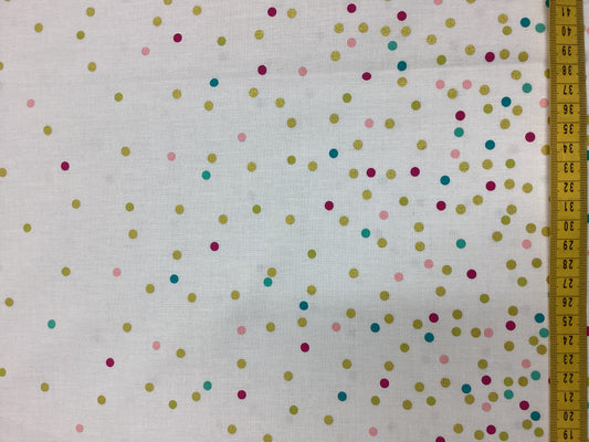 Ombré Confetti Metallic -MM10807333 White Multicoloured Dot