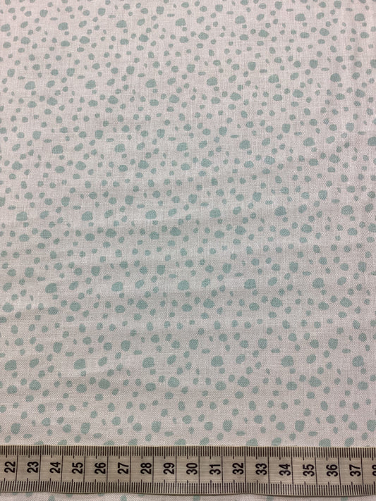 Devonstone Collection - Playful Spring - DV6345- White with blue pebble dots