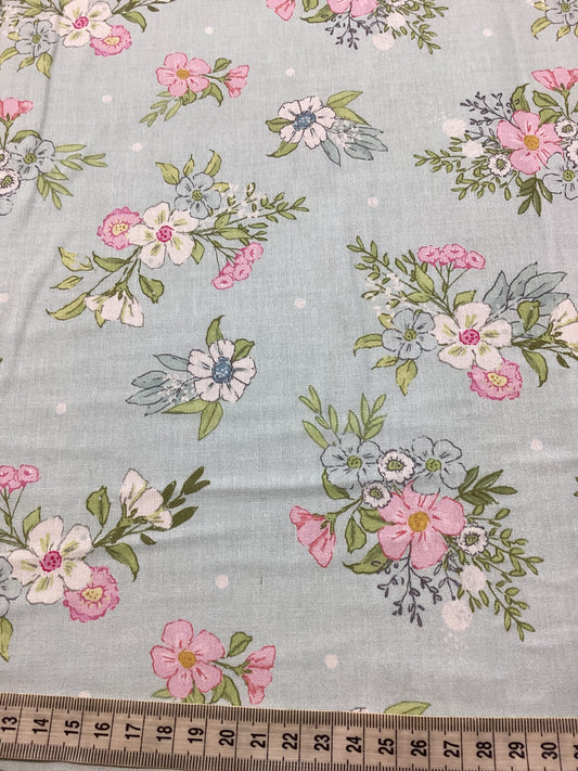 Devonstone Collection - Playful Spring - DV6339- Blue with flowers