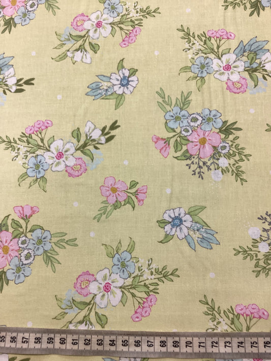 Devonstone Collection - Playful Spring - DV6338 - Yellow with flowers