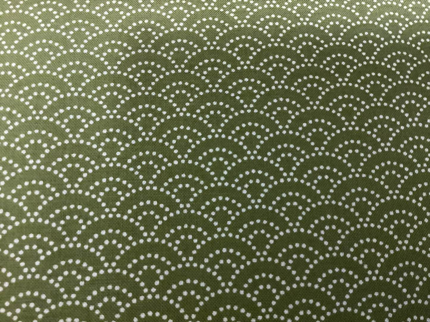 Japanese Fabric - #617 - Green fan print
