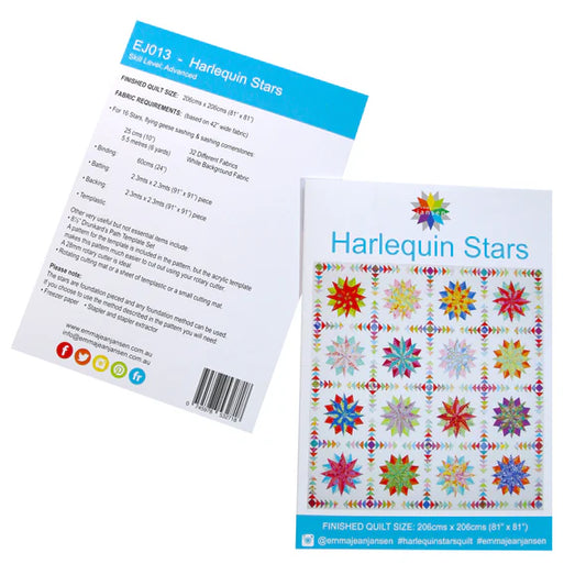 Harlequin Stars Pattern with Templates