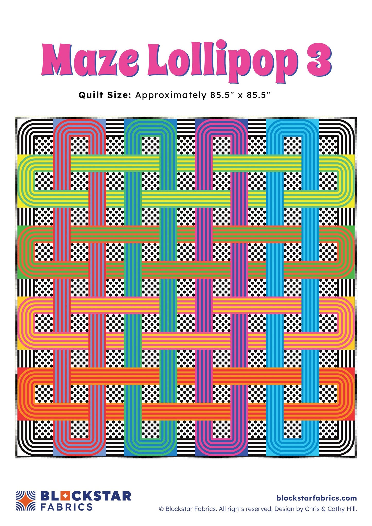 Pattern ~ Maze Lollipop 3 (Blockstar Fabrics)