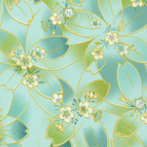 Fabric~ Imperial Collection: Honoka (Aqua) #21932-70