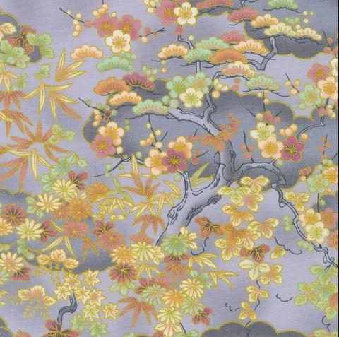 Fabric~ Imperial Collection: Honoka (Fog) #21935-336