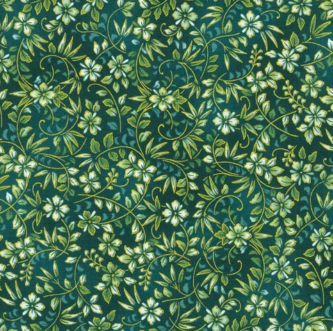 Fabric~ Imperial Collection: Honoka (Teal) #21936-213