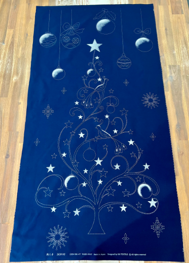 Sashiko Panel - DES# HM-47 Navy