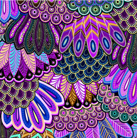 Sahul Land - Feathers (purple)