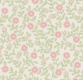 Wide Back - Green/Pink Field Floral