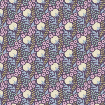 Fabric ~ TILDA Sanctuary - Cottonfield Eggplant