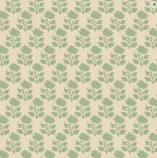 Fabric ~ TILDA Sanctuary - Mira Sage - 110112