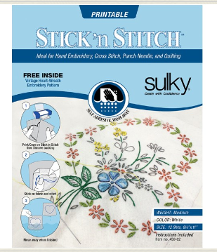 Sulky Stick'n Stitch Printable Wash-away