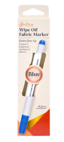 Sew Easy - Wipe off fabric marker - extra fine .5mm (blue)