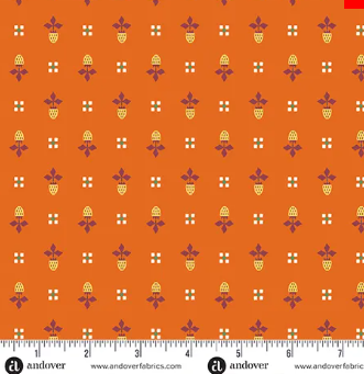 Fabric - Noras Garden - Orange