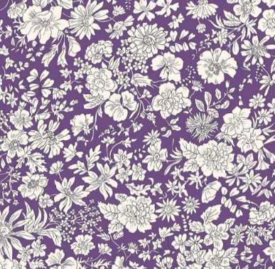 Liberty Fabric - The Emily Belle Collection - Damson - (Dark Purple)