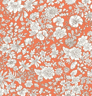 Liberty Fabric - The Emily Belle Collection - Tangarine