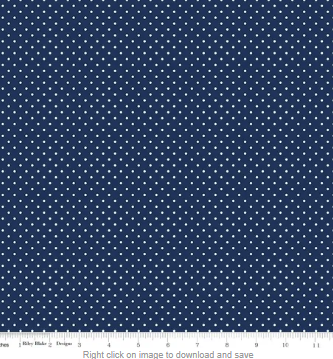 Riley Blake - Swiss Dots - Navy