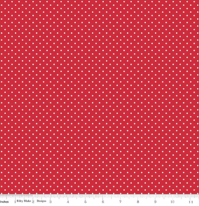 Riley Blake - Swiss Dots - Red