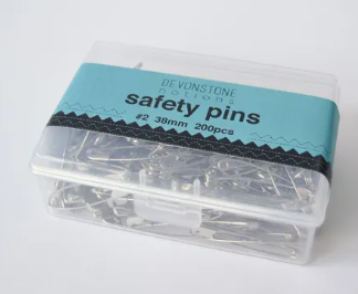 Curved Safety Pins 38mm - 200pk