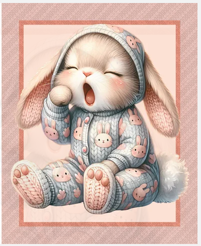 Panel - Devonstone Collection - Bed Buds - Sleepy Bunny