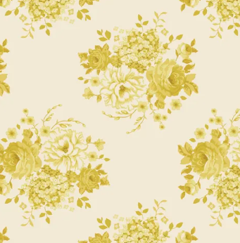 Fabric ~ TILDA Sunday Brunch - 100587 Mia Sour Yellow