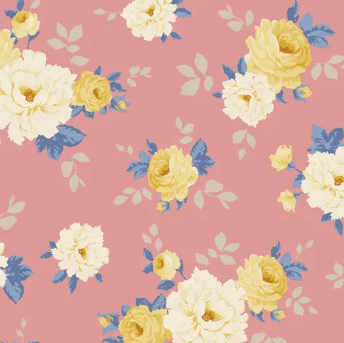 Fabric ~ TILDA Sunday Brunch - 100593 Pernille Pink