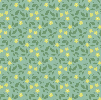 Fabric ~ TILDA Sunday Brunch - 110115 - Tipsy Teal