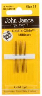Gold'n Glide - Milliners needles (size 11)