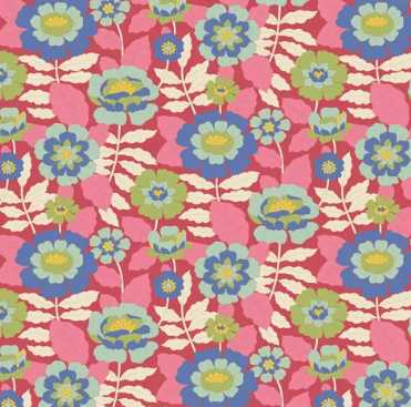 Fabric ~ TILDA Wallflower - Beverly Pink 100610