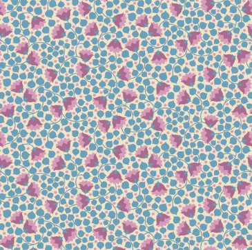 Fabric ~ TILDA Wallflower - Bellflower Blue 110132