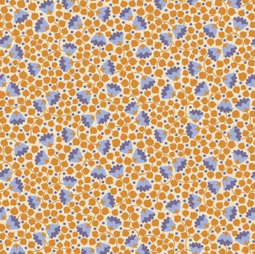 Fabric ~ TILDA Wallflower - Bellflower Mustard 110136