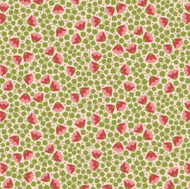 Fabric ~ TILDA Wallflower - Bellflower Green 110128