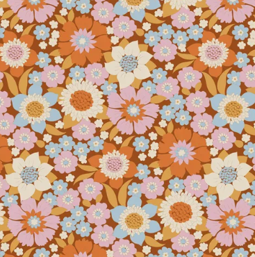 Fabric ~ TILDA Wallflower - Lauren Caramel 100604
