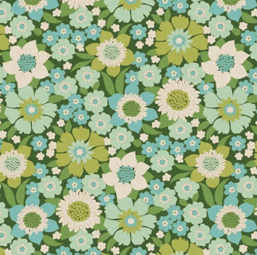 Fabric ~ TILDA Wallflower - Lauren Green 100601
