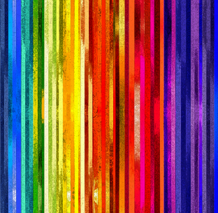 Sew Stripey Rainbow Sponge