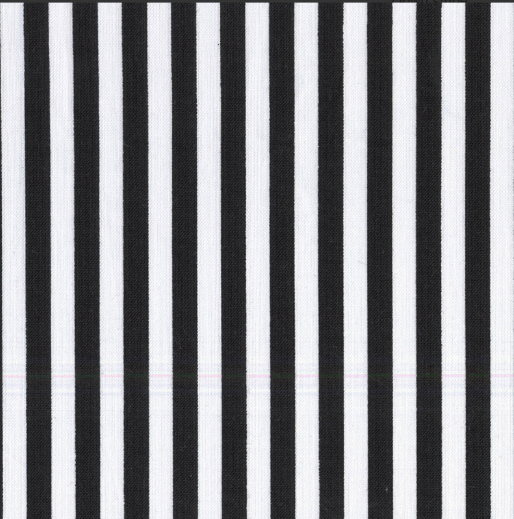 Fabric - Black and White Clown Stripe