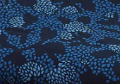 Wide Back - Indigo Geo Floral 108"