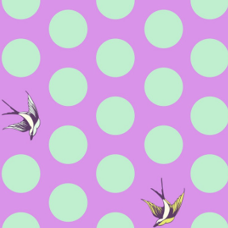 Tula Pink Wide Back ~ Free Fall Blossom (purple)
