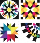 Quilt Wizardry 101 - DV7002 - Sparkle 2 BLOCK  Panel 100cm x 112cm