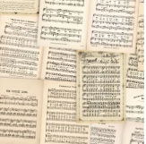 Fabric -  Santa's Symphony - DV6953
