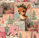 Fabric -  Santa's Symphony - DV6952
