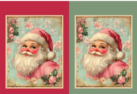 Fabric - Santa's Symphony -  Santa's Sack Panel - DV6950 - 75cm