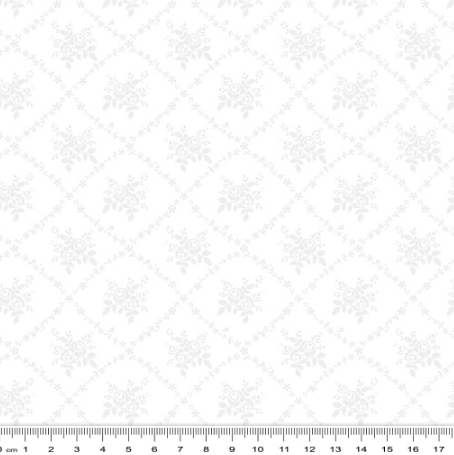 Fabric - Rose Trellis Ecru Classic Keepsakes