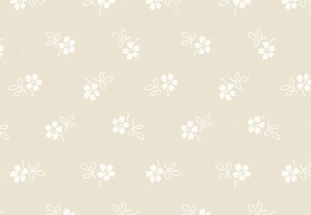 Fabric - Daisy Garden Ecru Classic Keepsakes