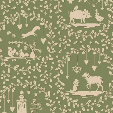 Fabric ~ TILDA Merry Little Christmas - Paperscenes Artichoke
