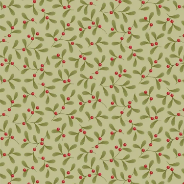 Fabric ~ TILDA Merry Little Christmas - Mistletoe Pistachio