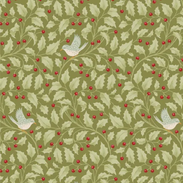 Fabric ~ TILDA Merry Little Christmas - Holly Moss