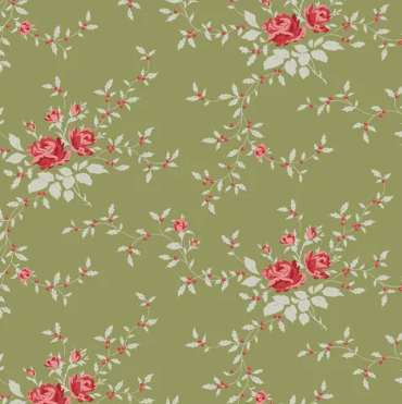 Fabric ~ TILDA Merry Little Christmas - Noel Moss